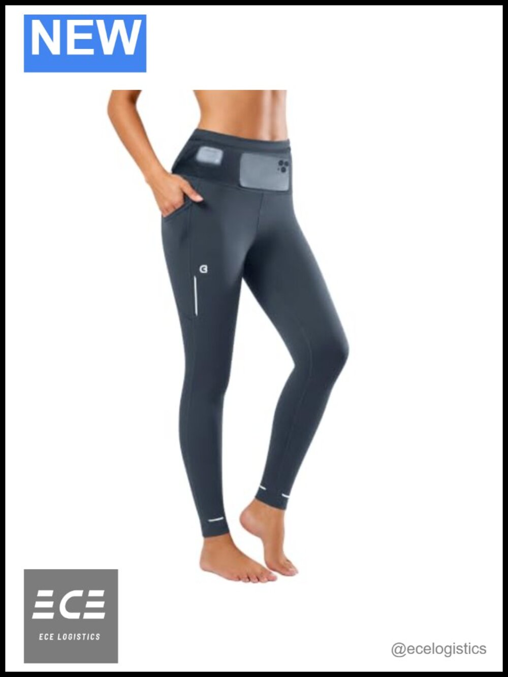 Women's High Waisted Compression Running Leggings Yoga Workout Athletic